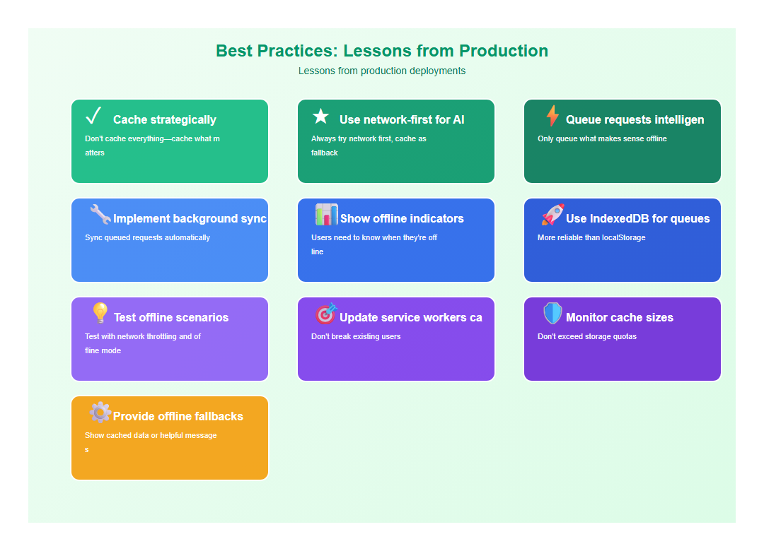 Best Practices: Lessons from Production