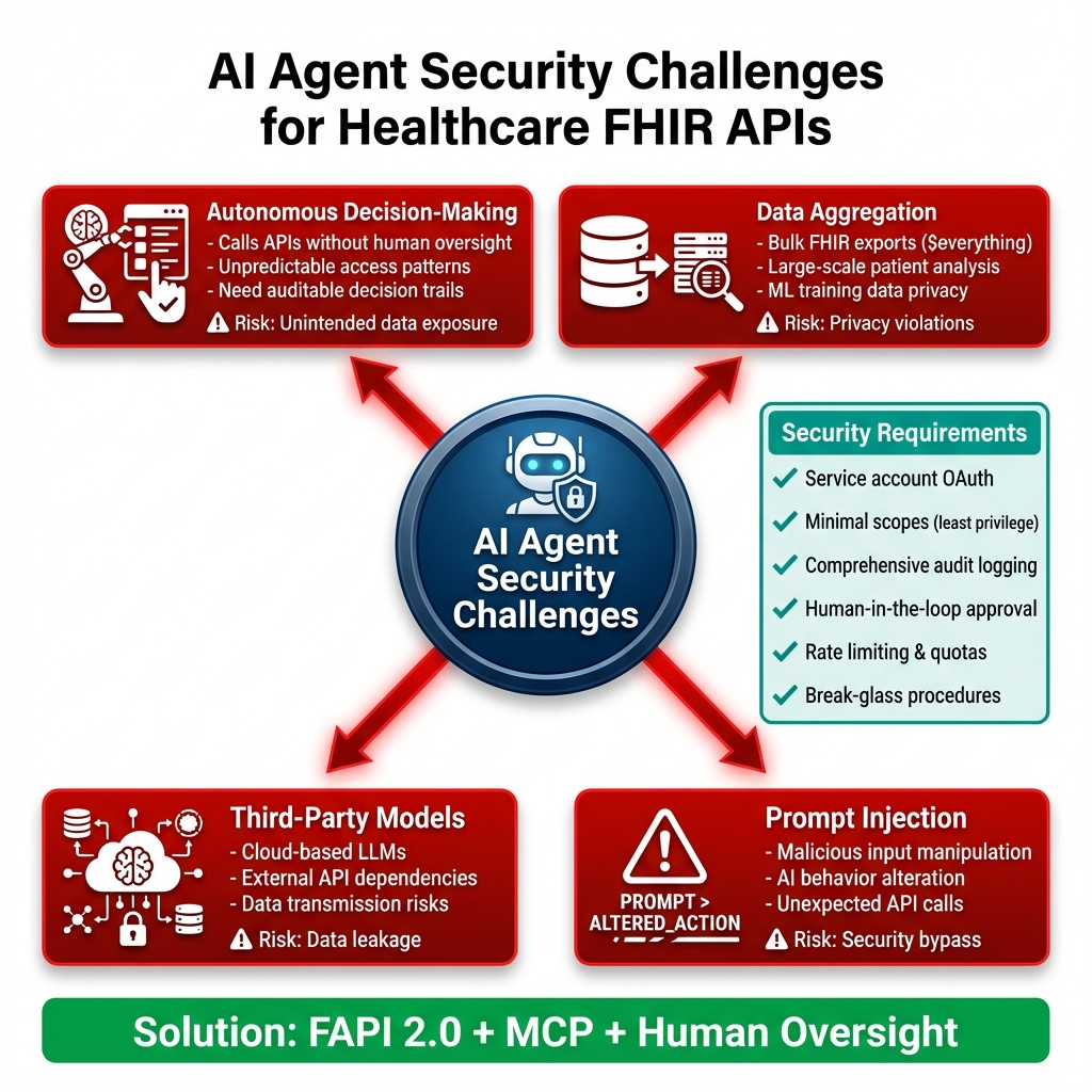 AI Agent Security Challenges for FHIR APIs