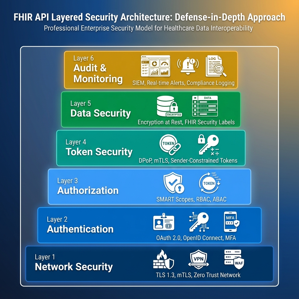 6-layer FHIR security architecture