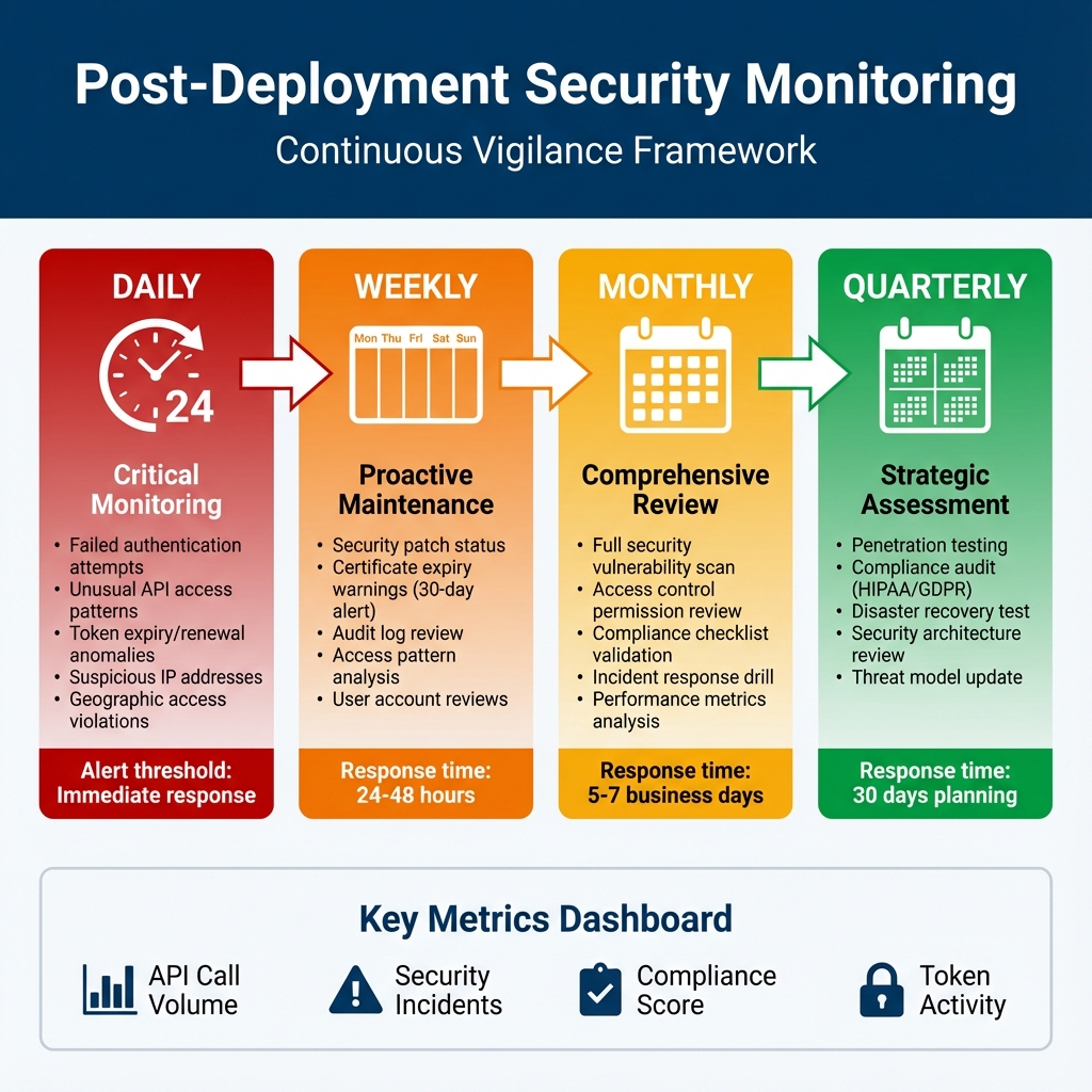 Post-Deployment Security Monitoring Timeline