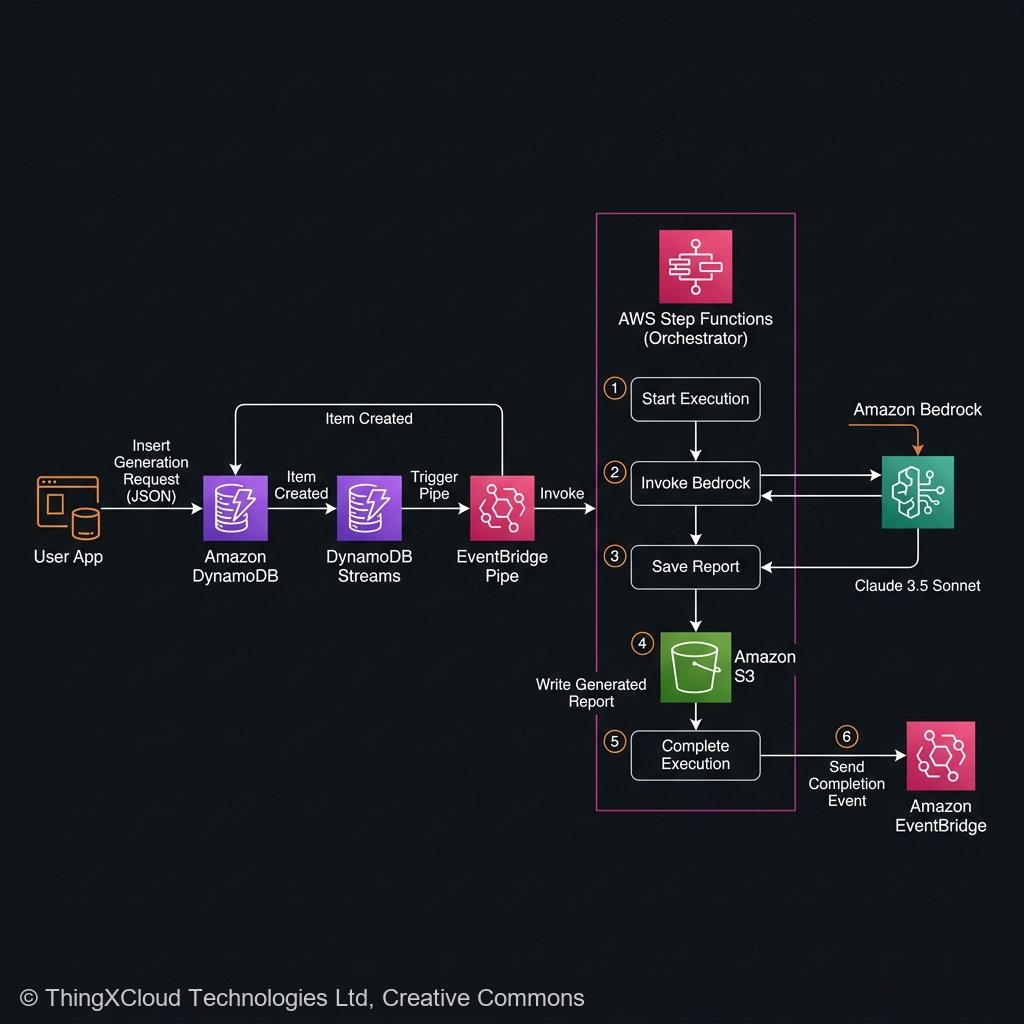 Asynchronous Amazon Bedrock Generation Architecture