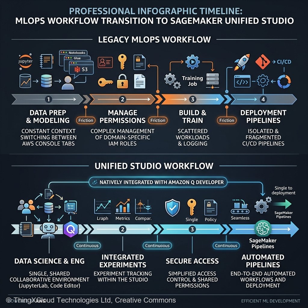 MLOps Workflow Transition to SageMaker Unified Studio