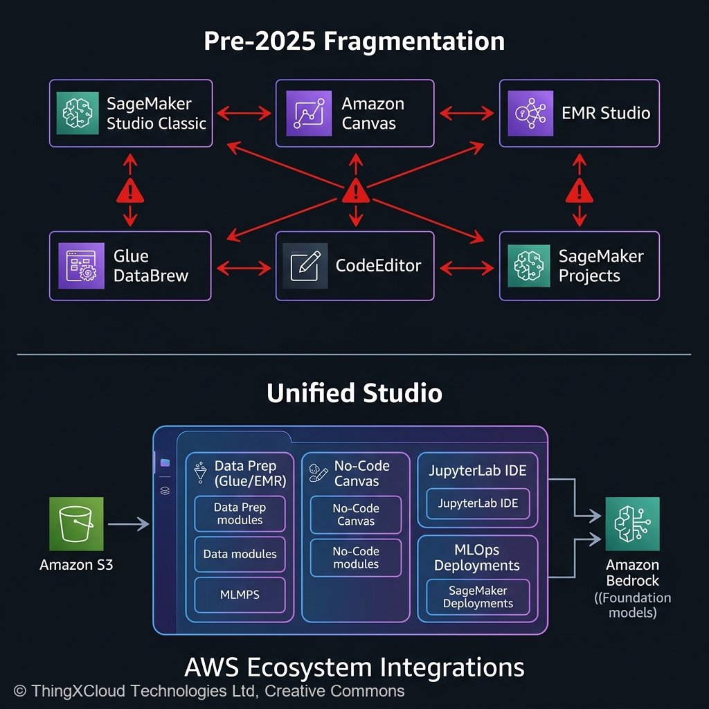 SageMaker Unified Studio consolidation architecture