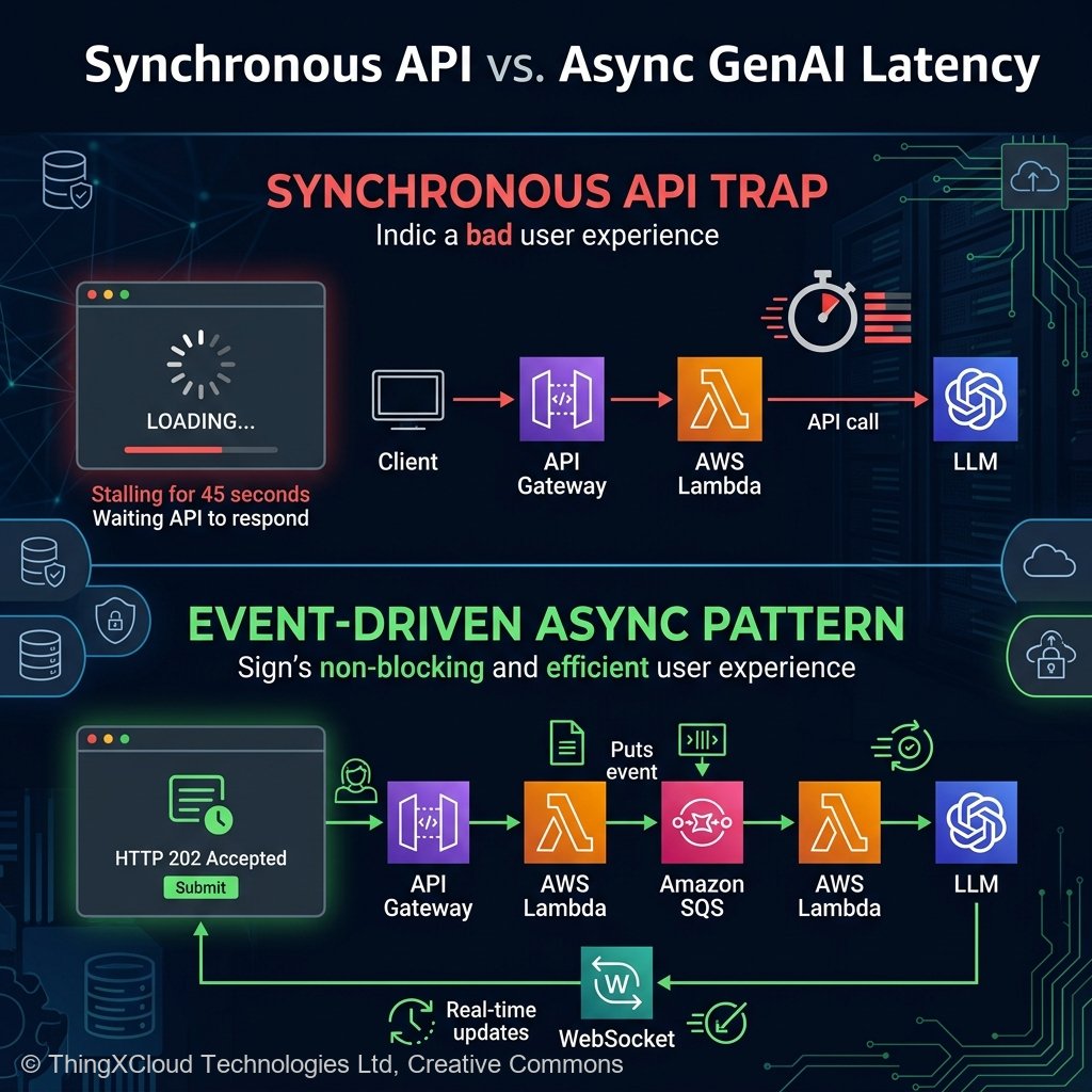 Synchronous API vs Async GenAI Latency Trap