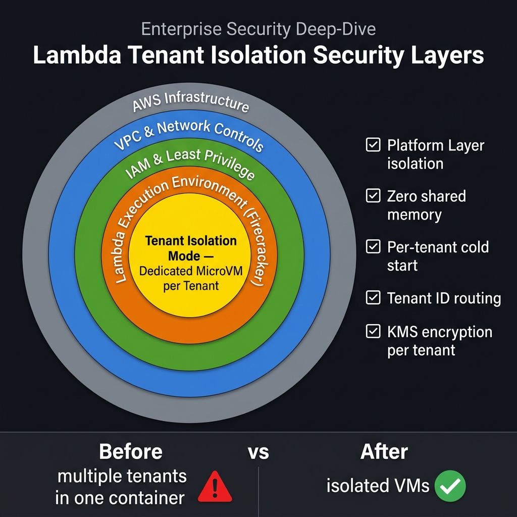 Lambda Tenant Isolation Mode defense-in-depth security layers